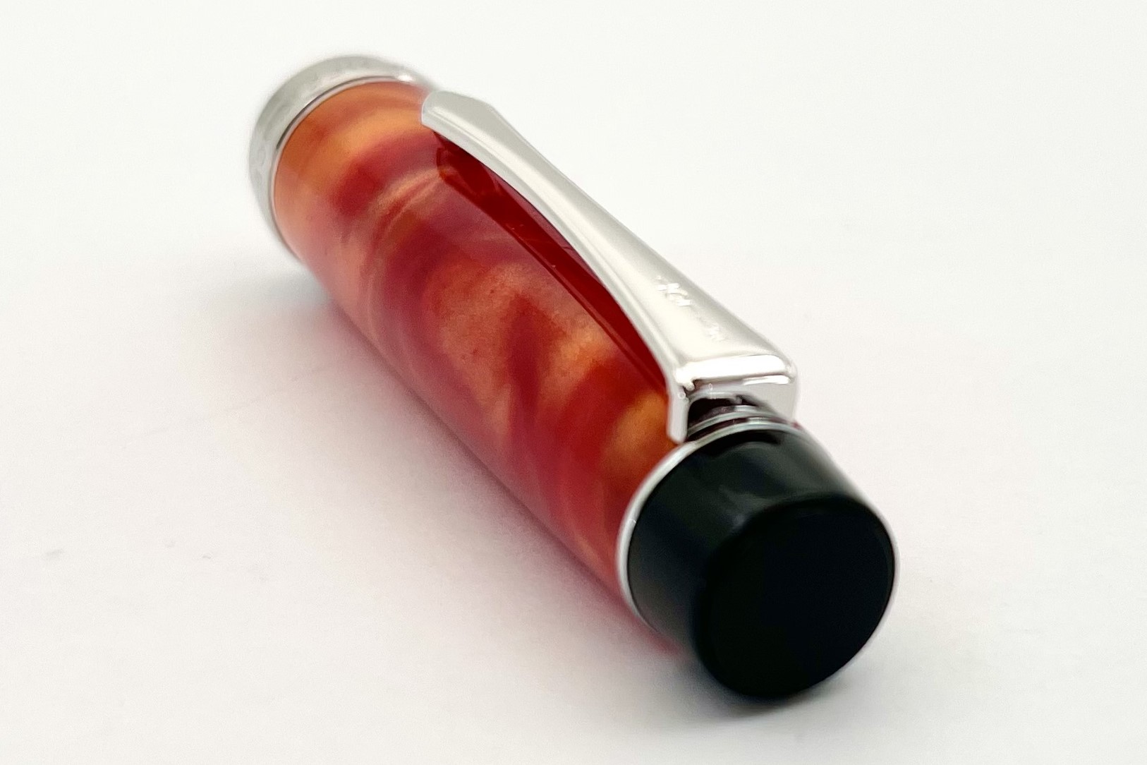 PilotCustomHeritageSpecialEditionMarbleOrangeFountainPen_K